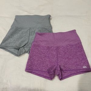 ALO Yoga Alosoft Aura shorts (2 pairs for the price of one!)